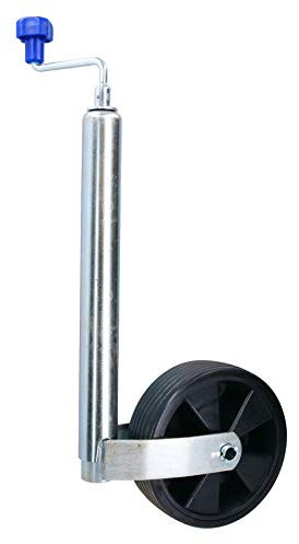 Caravan Jockey Wheel 48mm with Wide Wheel 210mm Diameter Trailer