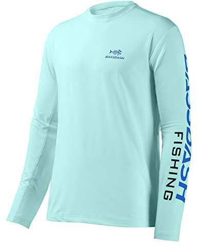 Bassdash fiske-tröjor för män UV-solskydd UPF 50+ långärmad t-shirt