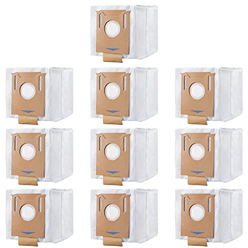 Ersatz-Staubsaugerbeutel für Ecovacs DEEBOT OZMO N8+ N8 Pro+ N8 Pro Plus T8 T8+ T8 AIVI T8 AIVI+ T8 MAX T9+ DX93 DDX96 yeedi vac Station Staubsauger Ersatzteilzubehör, 10 Stück
