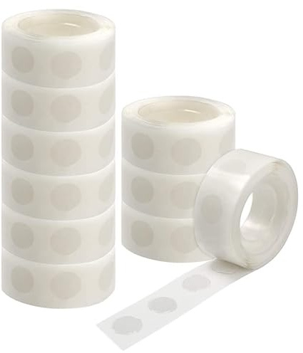 Haobase 1 000 stycken ballonglimpunkt 13 cm avtagbar självhäftande hantverk mini klibbig pricktejp för födelsedag bröllopsfest dekoration gör-det-själv-projekt 10 rullar