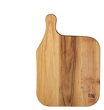 Planche à découper avec poignée en bois de Teck 32 * 22 * 1.5 cm