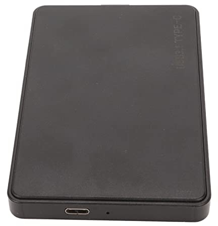 Septpenta Festplattengehäuse, 2, 5 Zoll Kompakte Tragbare Festplattengehäuse, 10 Gbit/S Schnelle Übertragung, Plug Play, USB 3.1, Verschleißfestes, Langlebiges ABS, für 2, 5 Zoll HDD, SSD