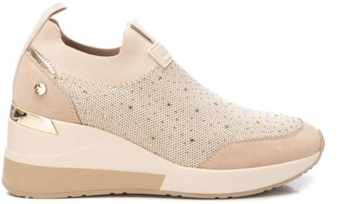 XTI - Women's Sneaker - Comfortable and Versatile Footwear - Casual Fashion, Beige 78, 7 UK
