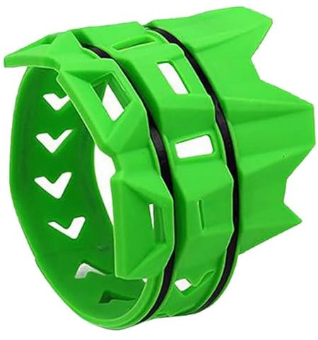 BepHon Für Motocross Dirt Pit Bike Auspuffanlage Abdeckung Schutz Universal Motorrad Auspuffrohr Schutz Hitzeschild Schutz Abdeckung Kohlefaser-Schalldämpfer Auspuff-Hitzeschild (Color : Green)