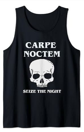 Carpe Noctem Aprovecha la Noche Metal Darkness Evil Camiseta sin Mangas
