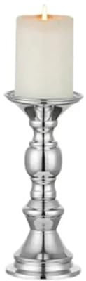 Kerzenhalter aus Metall, Kerzenständer, Mittelstücke, Kandelaber, Romantisches Festival, Hochzeit, Bankett, Party, Spa, Weihnachten, Heimdekoration (Color : Silver, Size : 10pc)