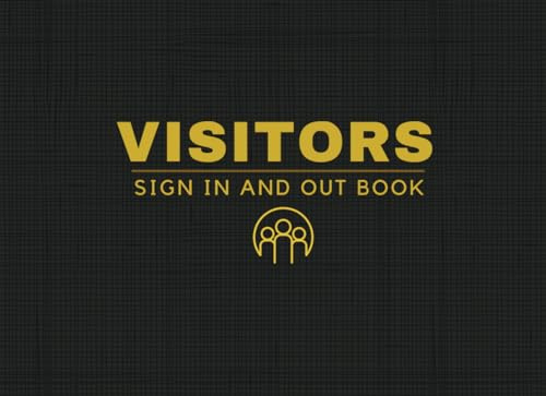 Visitors Sign In and Out Book: Professional Compact Space Saving Guest Register