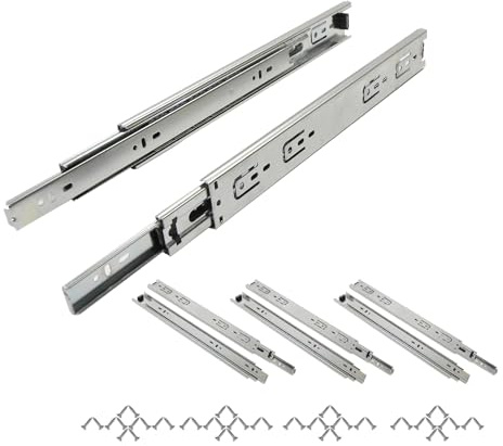 SAYOYO Vollauszug Schubladen Schienensystem - Tragfähigkeit 45kg - Schubladenschiene mit Kugellager 300mm - 8 Stück (4 Paar) Ausziehschienen für Einfache Montage
