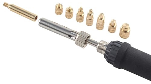 TS100/101 Lötkolbenspitze, mit 8 Heat-Set-Einsatzspitzen, M2, M2,5, M3, M4, M5, M6, M7, M8 Gewindeeinsätze Werkzeug zum Verbinden von 3D-gedruckten Teilen