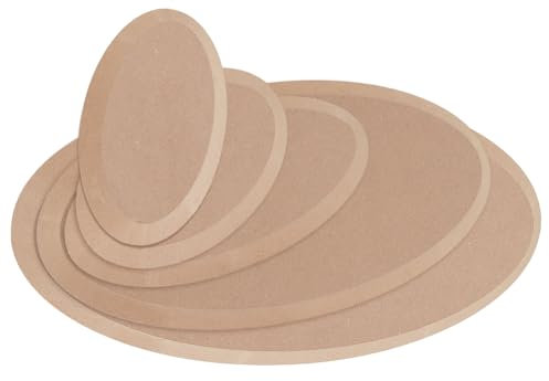 AHANDMAKER 5 Stück Töpferwerkzeuge Ovale Formen Für Keramikplatten MDF Töpferformen Tonformen Keramikformen Zum Handbauen Trockenbrett Für Keramikton Zur Töpferherstellung