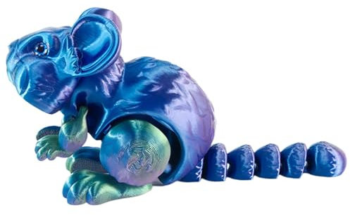 Dreidimensional Bedruckte Spielzeugtiere, dreidimensional Bedruckte Zappeltiere, Hamsterfiguren mit flexiblem Gelenk – niedliche Tierspielzeuge für Zuhause, Büro