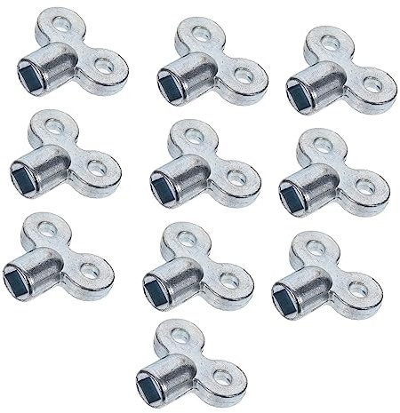 SEWACC Radiator Valve 10pcs Radiator Keys Air Vents Faucet Wrench Square Socket Wrench Plumbers Tool