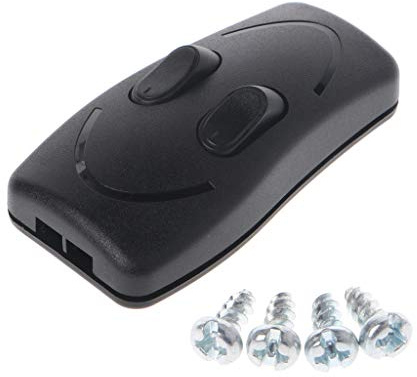 YUOIUX Lámpara de interruptor de botón de doble control, lámpara de mesa, interruptor de botón pulsador, dos WA
