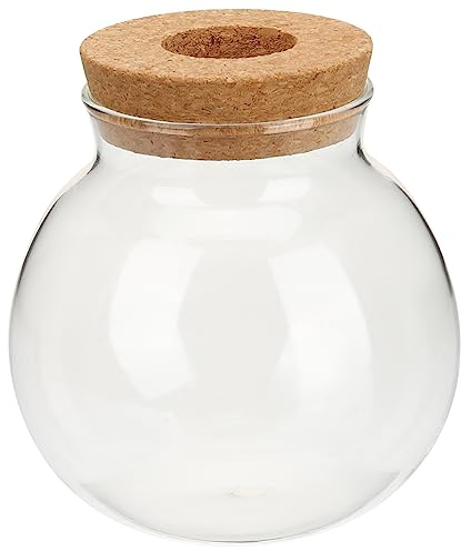 Yardenfun Small Ball Vase Air Plant Holder Plant Watering Device Glass Propagation Vase