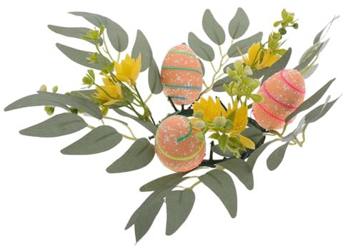 iplusmile De Candelabro De Pascua De Primavera Decoración Artificial De Huevo De Vela Adorno De Mesa para Celebraciones De Fiesta De Pascua