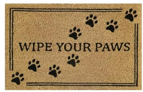 AP Supplies Doormat 40x60cm, 'Wipe Your Paws'