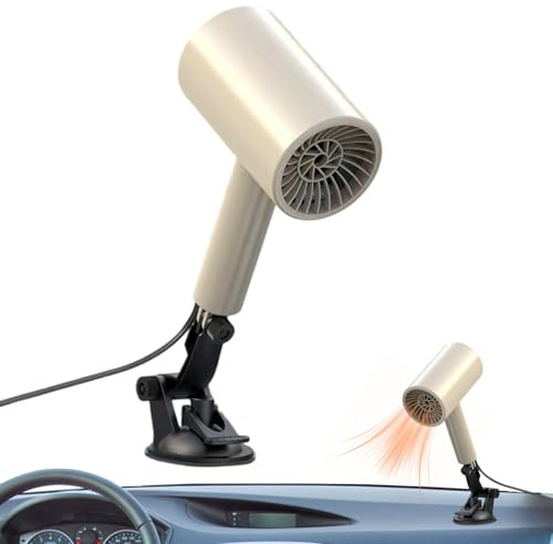 Gazocua Chauffages De Voiture Pour Véhicule | Rotation 360 Degrés Dégivrage Démistingage Rapide Chauffant | Dégivreur Ajustable 2 Modes Pour Stationnement Conduite Voyage Plein Air Hiver Matin Brumeux