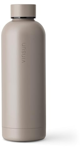Vinsun Water Bottle Stainless Steel 500ml - Leak Proof, BPA Free, Reusable | Double-walled Insulated Drinking Bottle, for Hot & Cold Drinks, Thermo Bottle for School, University, Office, Gym, Hiking