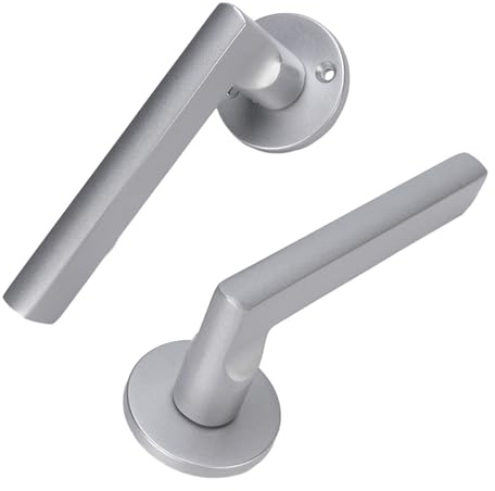 Jeffergarden Keyed Entry Door Lock, Iron Aluminum Stainless Steel Deadbolt Set with Keys, Highly Adaptable for Bedrooms Bathrooms Offices Hotels, Effortless Silent Handle Technology