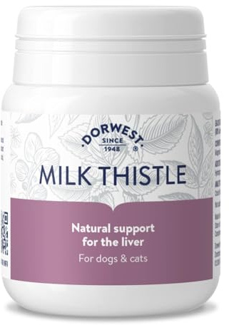 Dorwest Milk Thistle Tablets for Dogs and Cats, 100 Tablets, Supports Liver Function, Antioxidant for Dogs, Immune System Heath, Natural Supplement - Pack of 1
