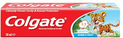 COLGATE Toothpaste Teeth Kids Bubble Fruit 2-5 Years, 50 ml