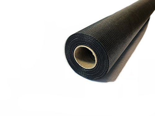 Green Home Fiberglas Insektenschutz - Fliegengitter Insektenschutzgewebe aus hochwertigem Fiberglas -anthrazit - Fliegenschutz Gitter 12,50 m als Rolle x 1,00 m