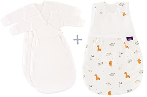 Träumeland Babyschlafsack LIEBMICH 3-teilig Set Dinolino, Größe 50/56