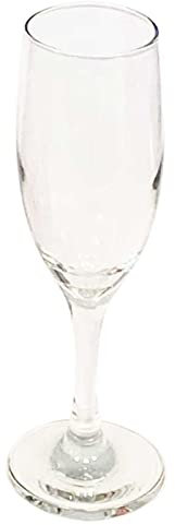 Set de 6 copas de champán misket, copas de cava elegantes, tallo fino, aptas para lavavajillas, fiestas, celebraciones 190 ml