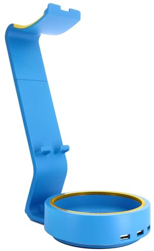 Cableguys Powerstand SP2 - Docking Station for Cable Guys, Phone and Controller Holder, with Headphone Cradle Gaming Accessory - Blue