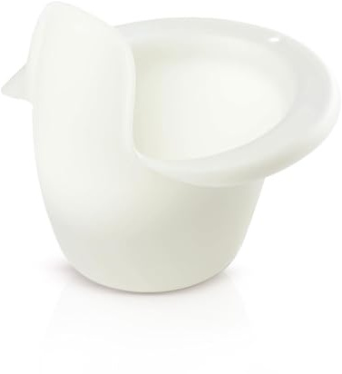Easypisi Baby-Töpfchen zum Abhalten (Weiß/ungefärbt), Windelfrei, Babytopf WC/Klo, mobiles Jungen/Mädchen Kindertöpfchen bis 1 Jahr, Baby Zubehör, Made in Germany