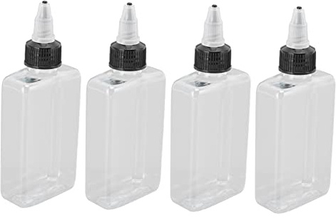 TOPINCN 4 Botellas Dispensadoras de Aceite de Oliva, 3.4 FL Oz, Botella Dispensadora de Aceite Pequeña, Botella Portátil Sellada para Condimentos, Contenedor de Condimentos Líquidos,
