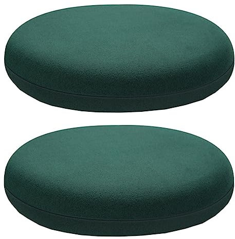 LIYGHFRTIO Set mit 2 runden Stuhlkissen, Memory-Schaum-Sitzkissen, rutschfest, weich, abnehmbare Stuhlpolster mit verstecktem Reißverschluss-Design für Büro, Wohnzimmer, Küche, Esszimmer 08,35cm