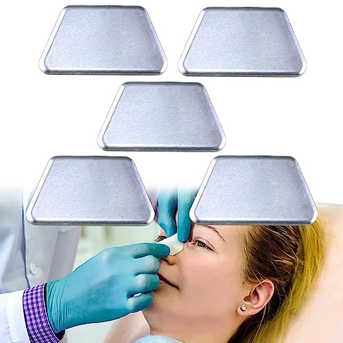 MENURSY Nässkenor i aluminium, nässtöd, fraktur ortopedisk immobilisering, septoplasti rhinoplasti yttre nässtöd, 5 st (M)