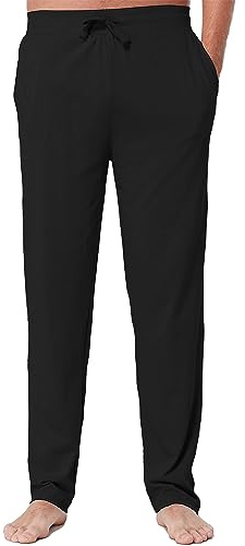 The Essentials Wardrobe Mens TEW Lounge Pants - Open Leg - Black - Medium