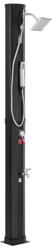 VEVOR Doccia Solare Serbatoio Acqua da 40 Litri Doccia Solare Esterna con Soffione Doccia 2 modalità Rubinetto Doccia Portatile a Piedi Sospeso Montaggio Rapido per Giardino Esterno Piscina Spa Hotel