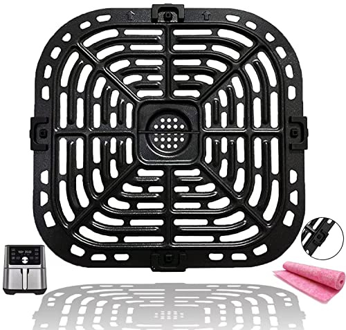 Nvkwca 6QT Air Fryer Rack for Instants Pot Vortex Plus 6QT XL Air Fryers, Premium Air Fryer Grill Crisper Plate Pan Tray Grate Shelf Grid for Instants Vortex 5.7QT 6QT Air Fryers, Dishwasher Safe