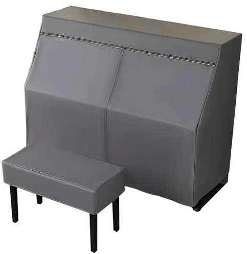 Mavcobo Klavierabdeckung mit Hocker Abdeckung Piano Full Cover Staubdicht Wasserdicht 88 Tasten aufrechtes Klavier Abdeckung Fits Standard Size Piano Cover(A,153 * 36 * 117cm)