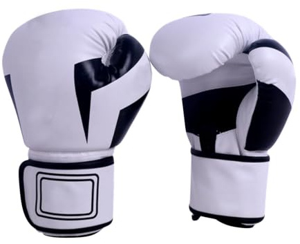 Gants de Boxe Enfant Fille Garçon, Muay Thai d'entrainement en Cuir PU, Gants d'entraînement pour Sacs de Frappe Boxe, Professionnels Gants de Sparring pour Muay Thai Arts Martiaux Kickboxing MMA