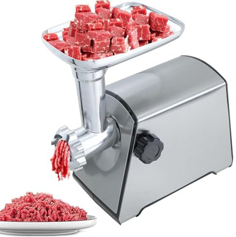 GAYAYAS Tritacarne Elettrico Professionale, Macina Carne Facile da Pulire, Insaccatrice per Salsiccia a Taglio Rapido, per Carne Macinata, Salsiccia