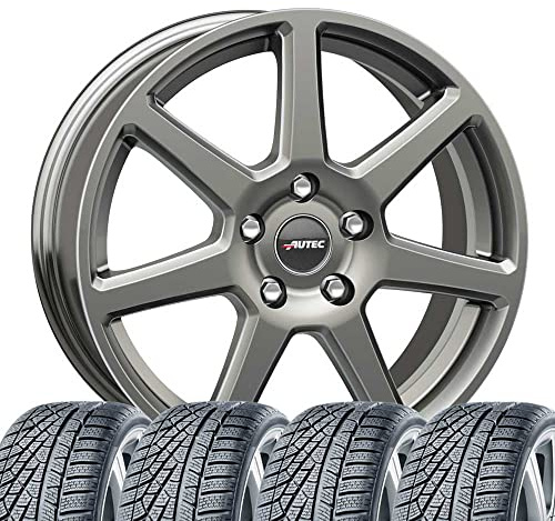 4 ruedas de invierno Tallin 7,5 x 17 ET 40 5 x 112 Titanio Plata con 225/60 R17 103V SEM Speed-Grip 5 XL FR compatible con Seat Tarraco
