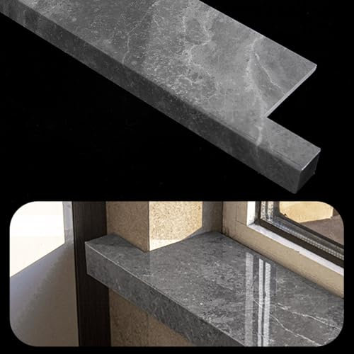 copertura del davanzale della finestra, Copridavanzale for finestra con finitura in piastrelle nere, piastra di protezione for bordi di finestre a bovindo decorative for la casa, rivestimento for bord
