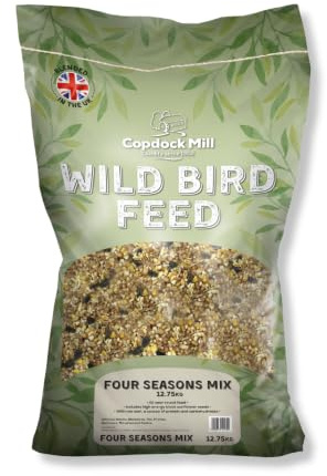 Copdock Mill Four Season Wild Bird Seed 12.75kg - All Year Round Feed Seeds for Wild Birds - 100% Natural Nutritional Bird Seed for Small Garden Birds