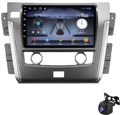 Touchscreen Autoradio Android 13 per Nissan Patrol Y62 2010-2020 navigatore satellitare ricevitore audio integrato touchscreen HD da 9 Bluetooth GPS CarPlay Android Auto(4 core)