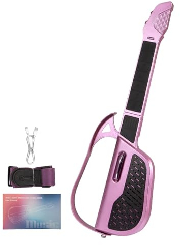 Sionhiuo Guitare pour, Guitare Électrique Sans Cordes, Instrument de Musique pour Éducation Musicale à la Maison Voyage École Activités en Classe d'Âge