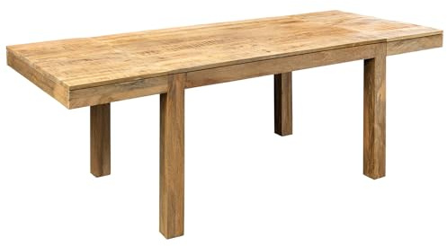 Esstisch PURE 200cm - braun - Mangoholz - 100 kg Belastbarkeit robust