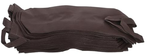 Handliche Weinbeutel aus Vliesstoff für Flaschen, 20 Stück, Kaffee | Schutz für Wein und Whiskyflaschen, Wiederverwendbar, Angenehmer Griff mit Henkeln, Geschenkverpackung