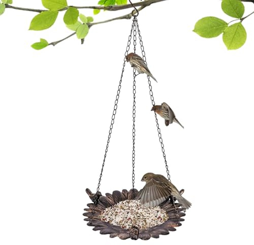 Comederos para Exterior | Bandeja de Alimentos Resistente a la Intemperie de Gran Capacidad, para Exteriores, decoración de jardín | para Silvestres Que alimentan a los Animales Salvajes