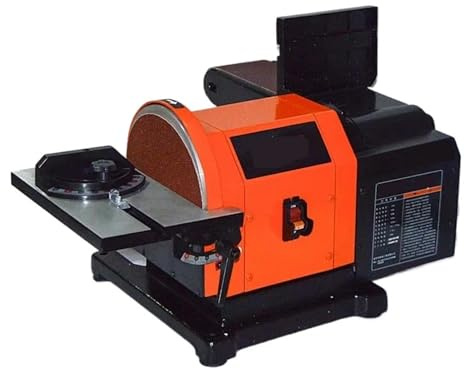 Máquina Lijadora De Banda Con Disco Abrasivo 900 W, Alta Potencia, Muela Abrasiva For Carpintería Escritorio, Lijado Y Pulido Motor Potente, Bajo Nivel De Ruido.