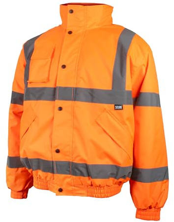 Scan Hi-Vis Bomber Jacket Orange, Railway Standard RIS-3279-TOM