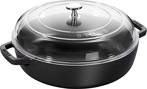 Staub 40501-060-0 Sauteuse en Fonte Noir 24 cm